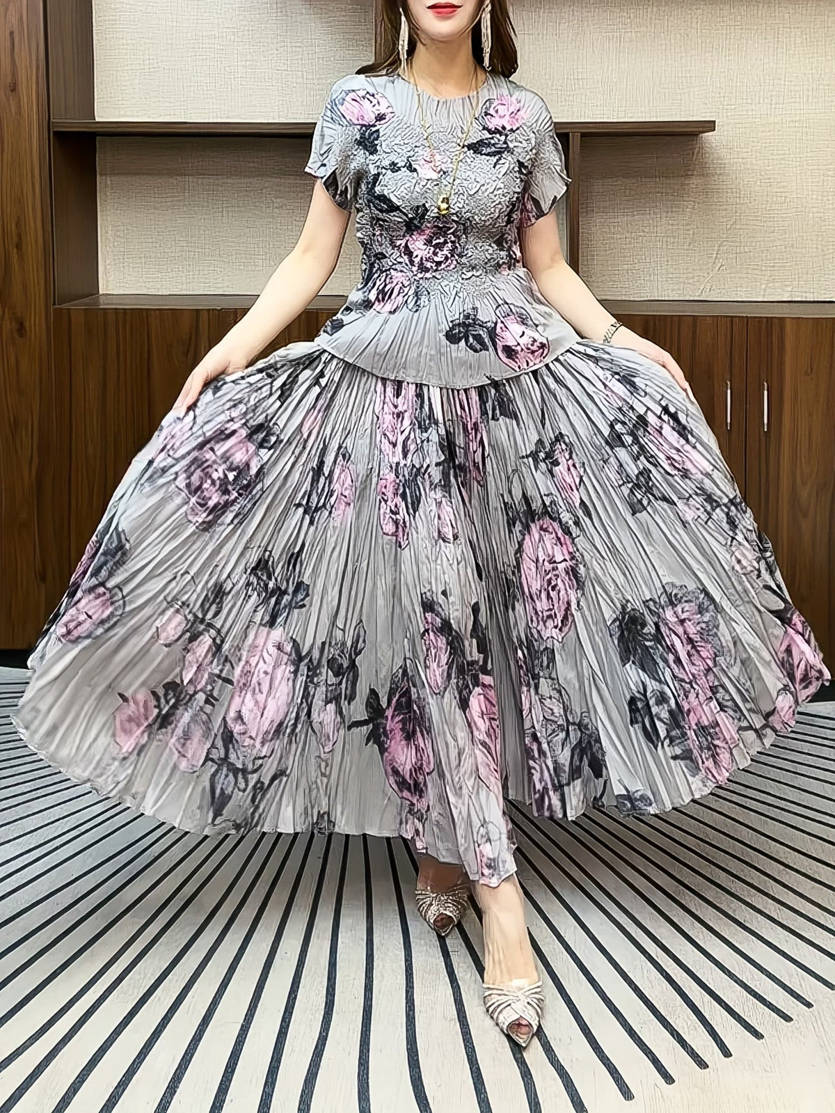 Luxury Pleated Modest Co-Ord Set