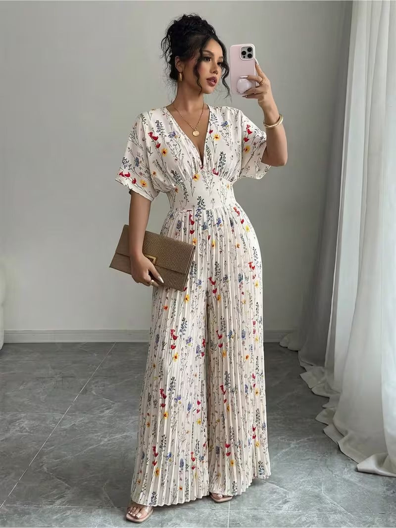 Scarlet Grace Pleated Jumpsuit