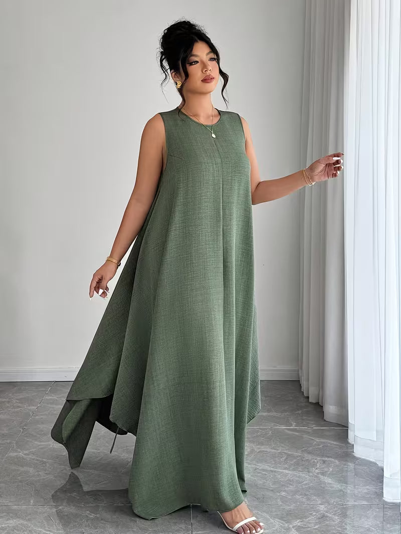 Elegant Tie-Belt A-Line Dress💖