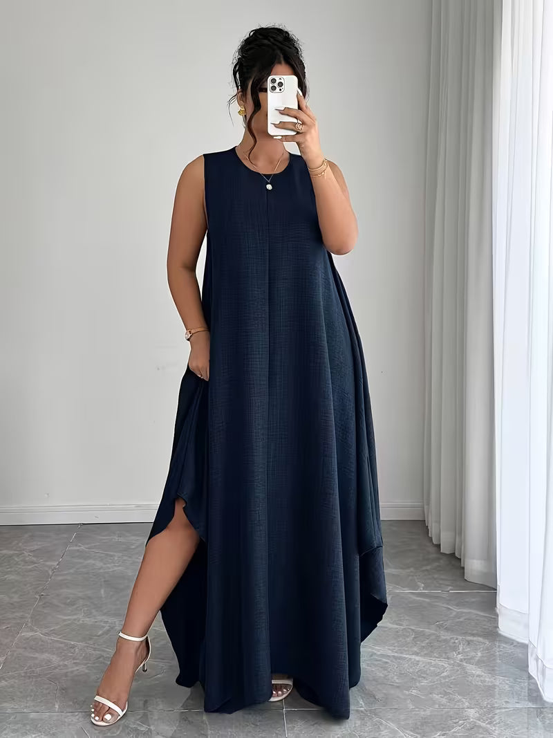 Elegant Tie-Belt A-Line Dress💖