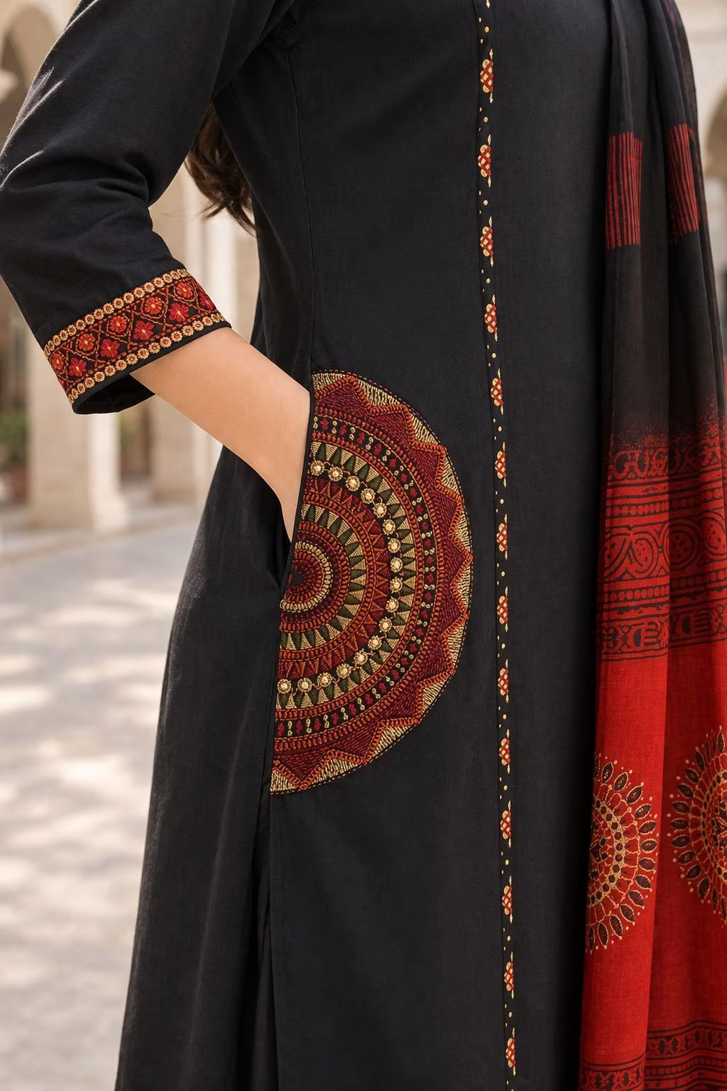 Black Royal 1 Kurta Palazzo Set 🖤