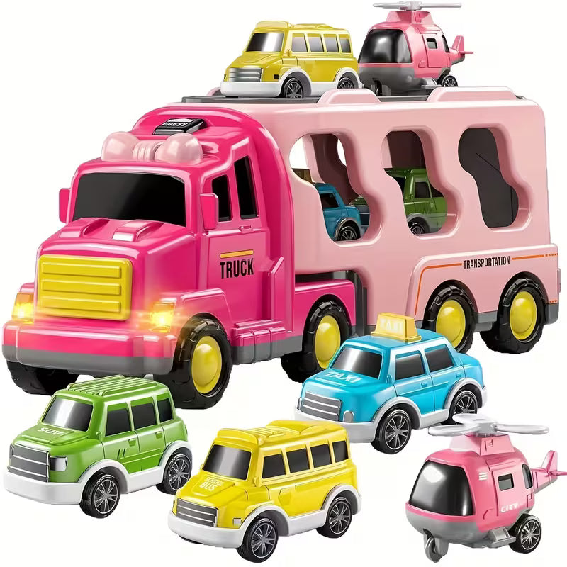 Engineering Transport Truck Toy with Lights & Music
