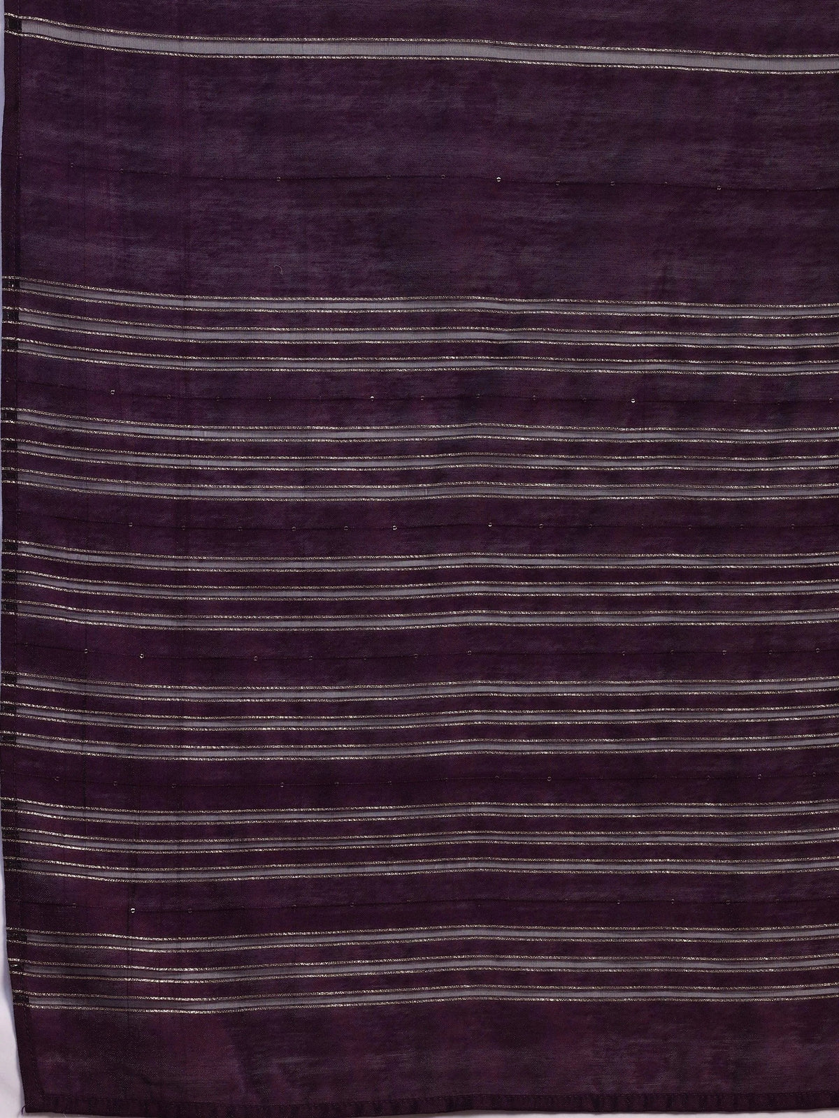 Anouk Purple Embroidered Silk Blend Straight Suit With Dupatta