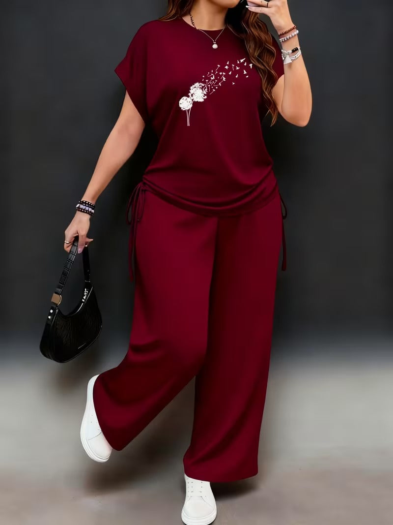 Plus Size Casual Comfort Set