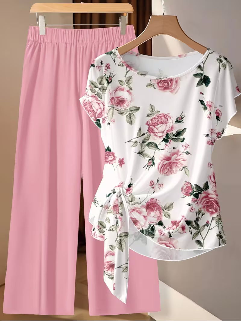 Crimson Charm Co-Ord Set 🌸