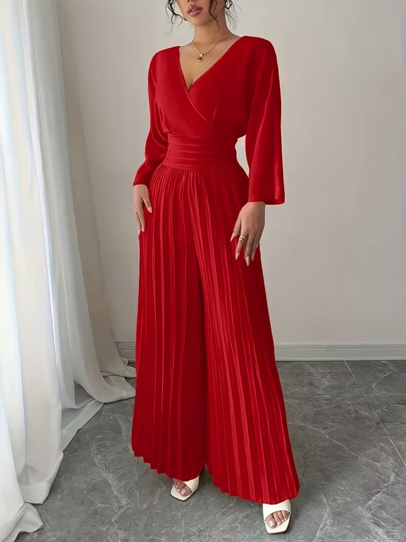 Scarlet Grace Pleated Jumpsuit