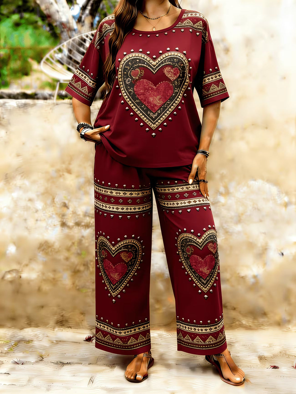 Rustic Boho Two-Piece Set