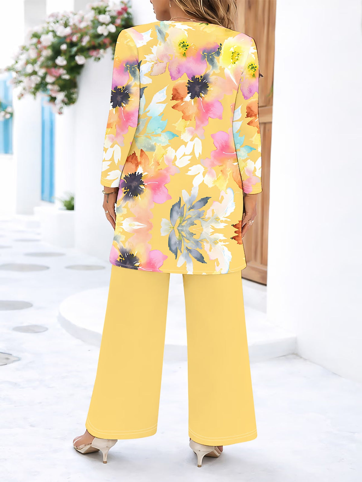 Floral Elegance Long Sleeve Co-Ord Set