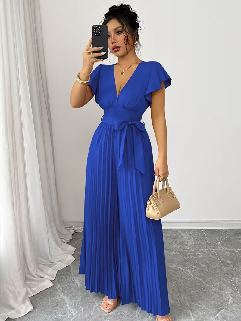 Scarlet Grace Pleated Jumpsuit