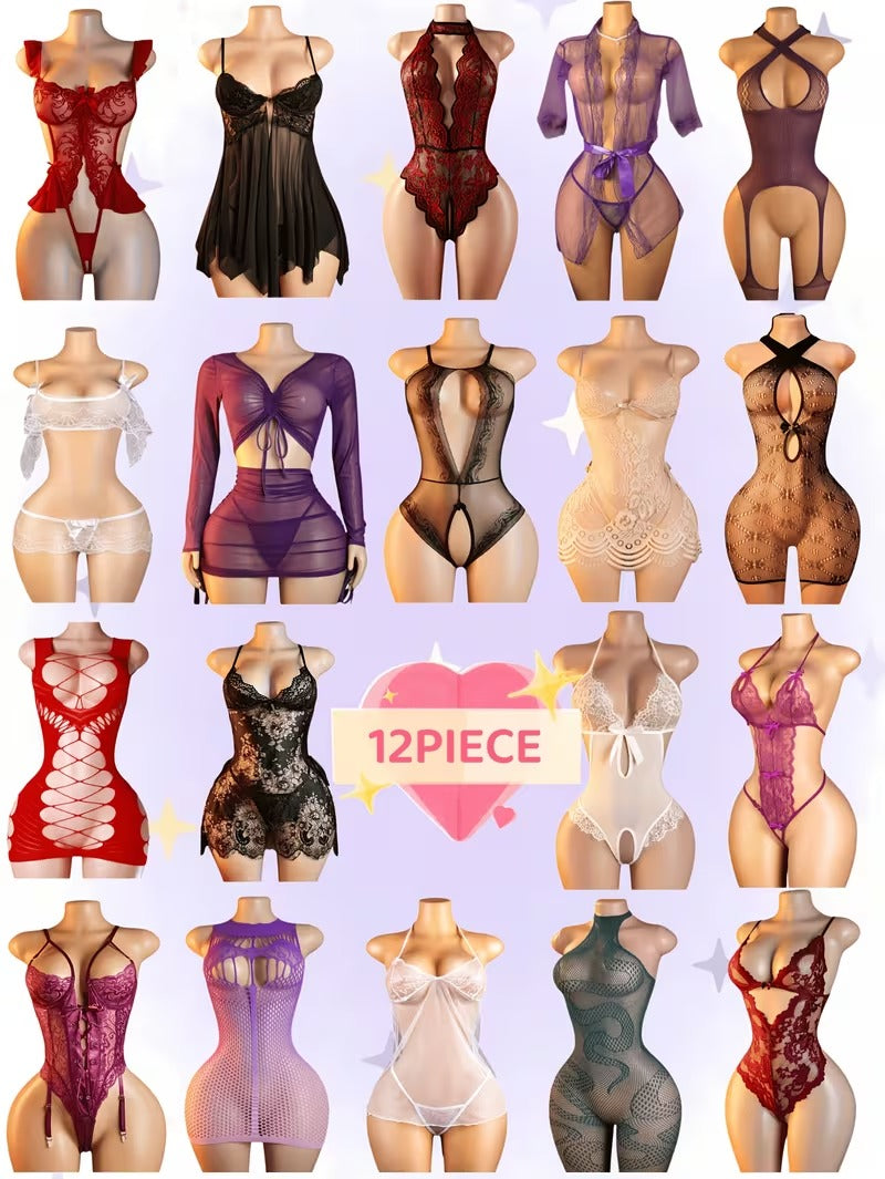AllureNet Stretch Bodysuit Set