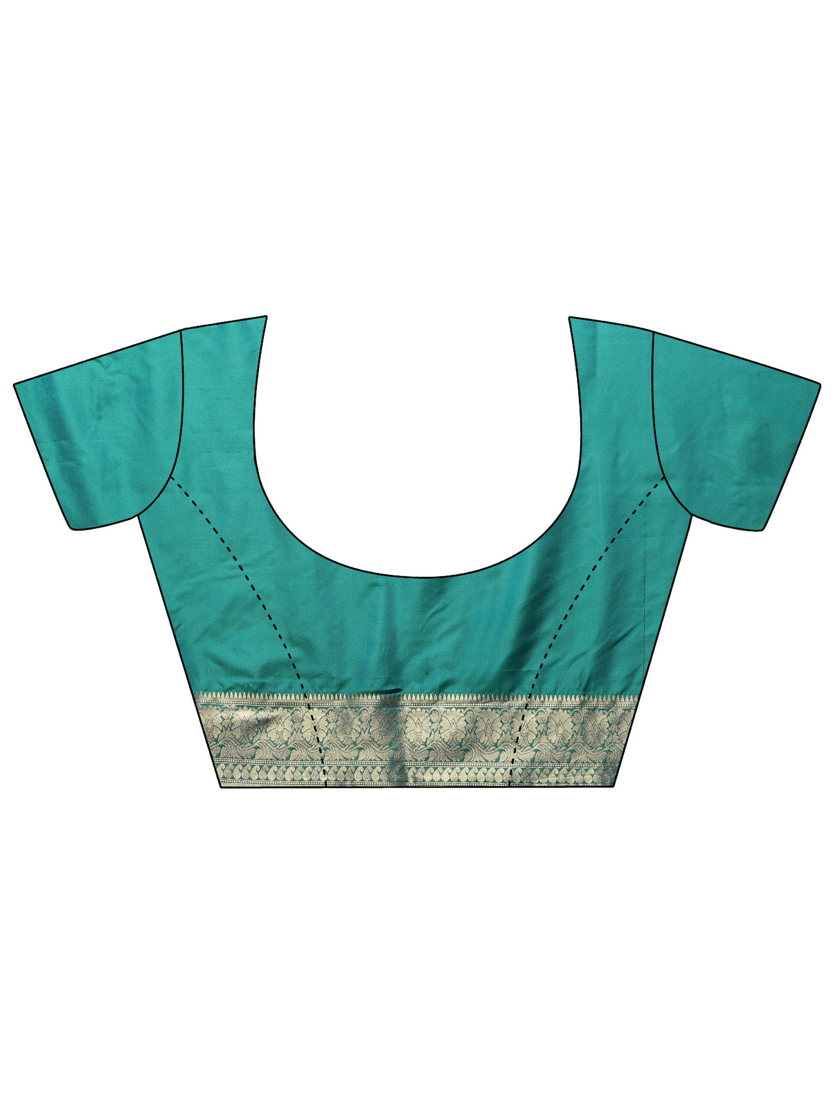 Anouk Blue Woven Design Silk Blend Saree With Unstitched Blouse Piece