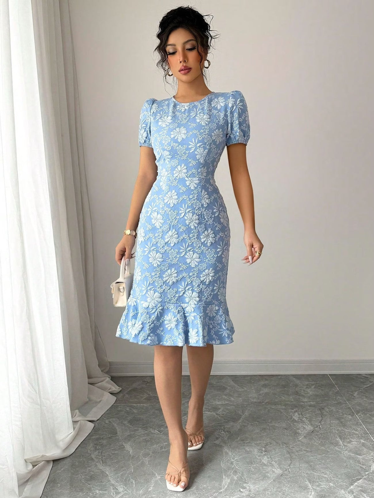 Women’s Summer Floral Bodycon Party Dress