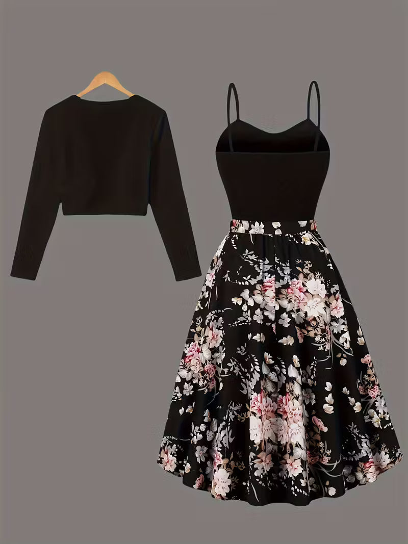 Luxe Grace Two-Piece Maxi Skirt Set