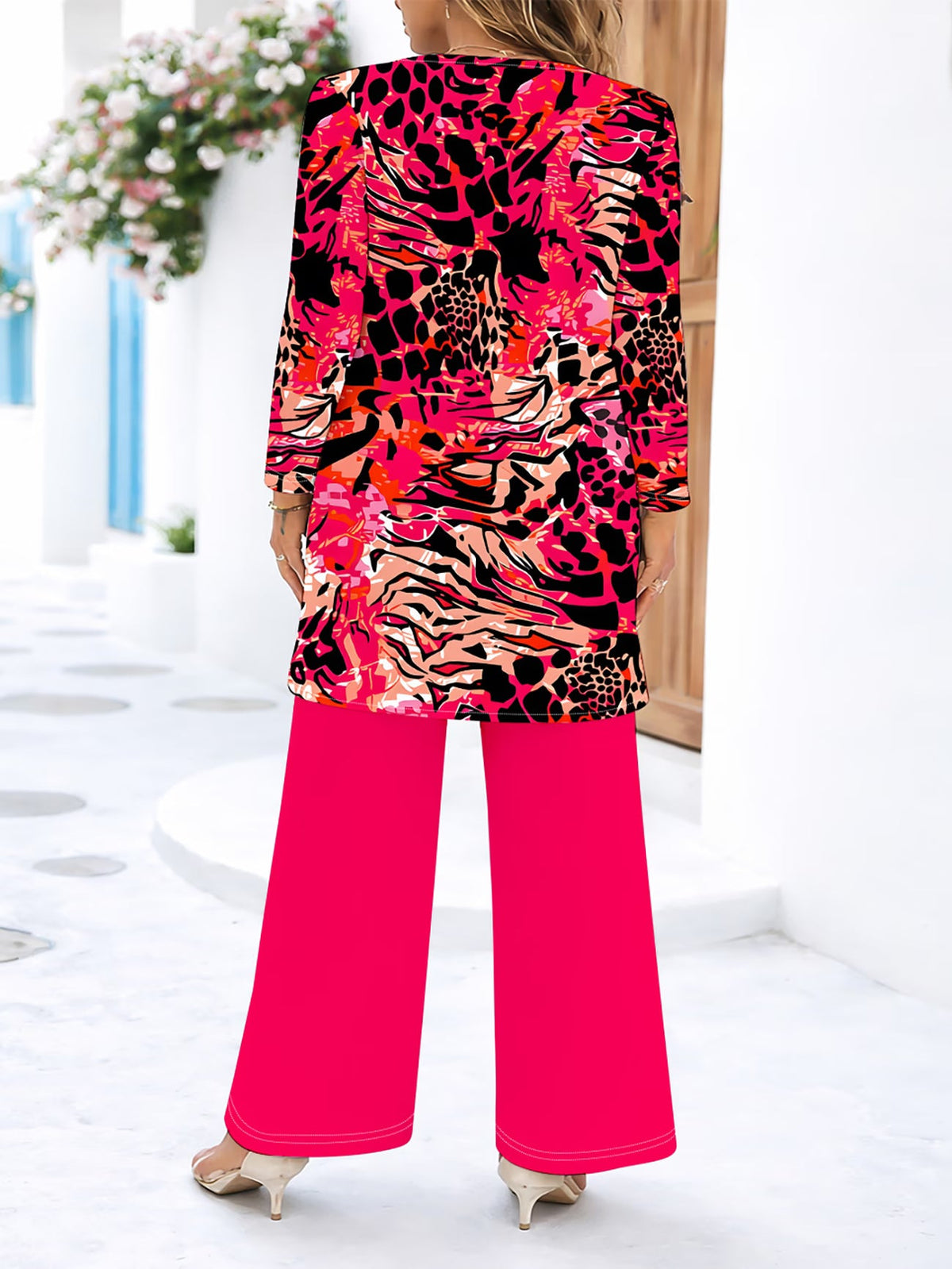Floral Elegance Long Sleeve Co-Ord Set