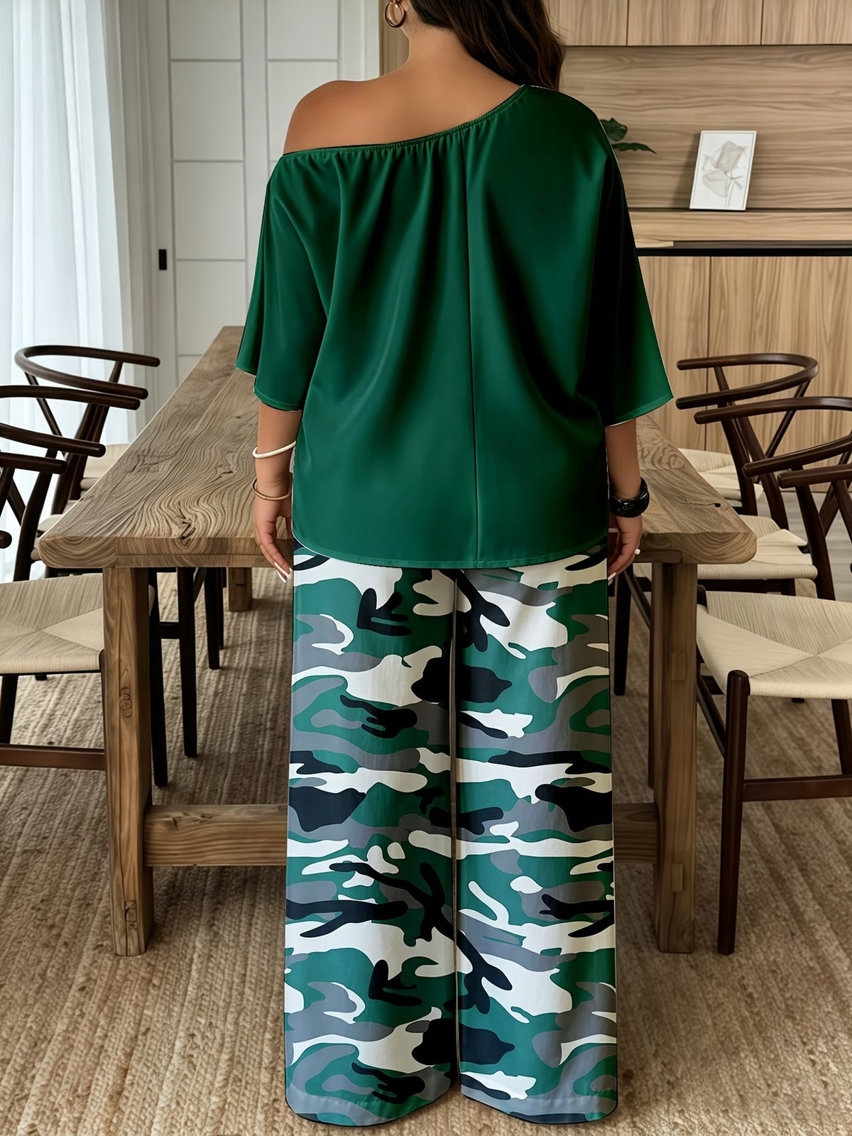 Neon Queen Camo Lounge Co-Ord Set