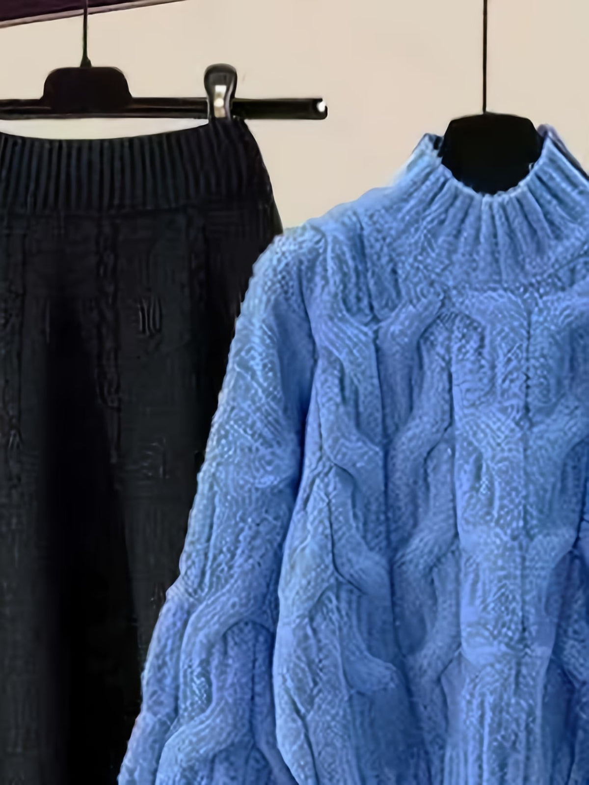 Elegant Sweater & Skirt Two-Piece Set