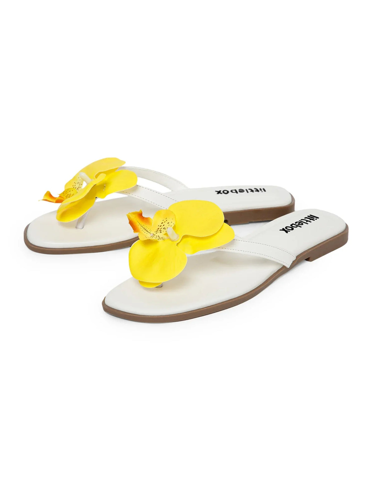 Yellow Butterfly Orchid Decor Beach Flat