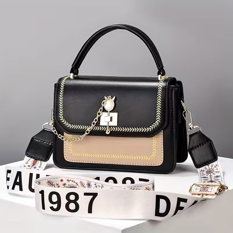 Handbag for Women, Trendy Small Square Bag, Fashionable Crossbody Bag, Versatile Shoulder Bag in Korean Style