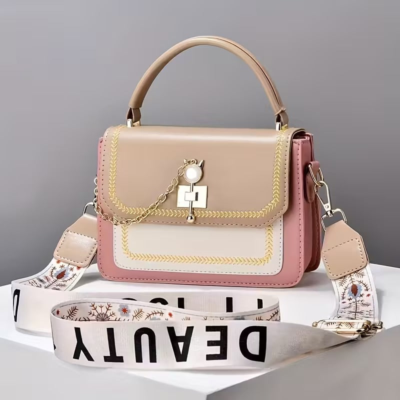 Handbag for Women, Trendy Small Square Bag, Fashionable Crossbody Bag, Versatile Shoulder Bag in Korean Style