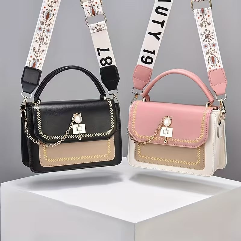 Handbag for Women, Trendy Small Square Bag, Fashionable Crossbody Bag, Versatile Shoulder Bag in Korean Style