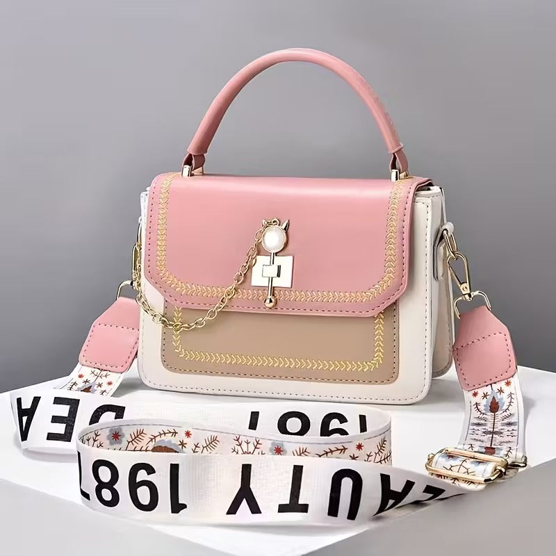 Handbag for Women, Trendy Small Square Bag, Fashionable Crossbody Bag, Versatile Shoulder Bag in Korean Style