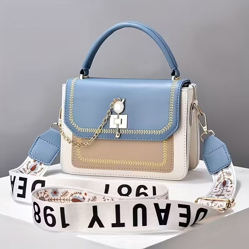 Handbag for Women, Trendy Small Square Bag, Fashionable Crossbody Bag, Versatile Shoulder Bag in Korean Style