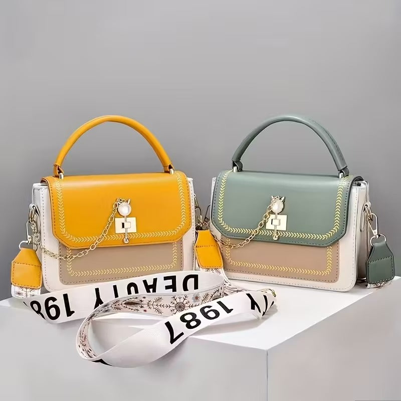 Handbag for Women, Trendy Small Square Bag, Fashionable Crossbody Bag, Versatile Shoulder Bag in Korean Style