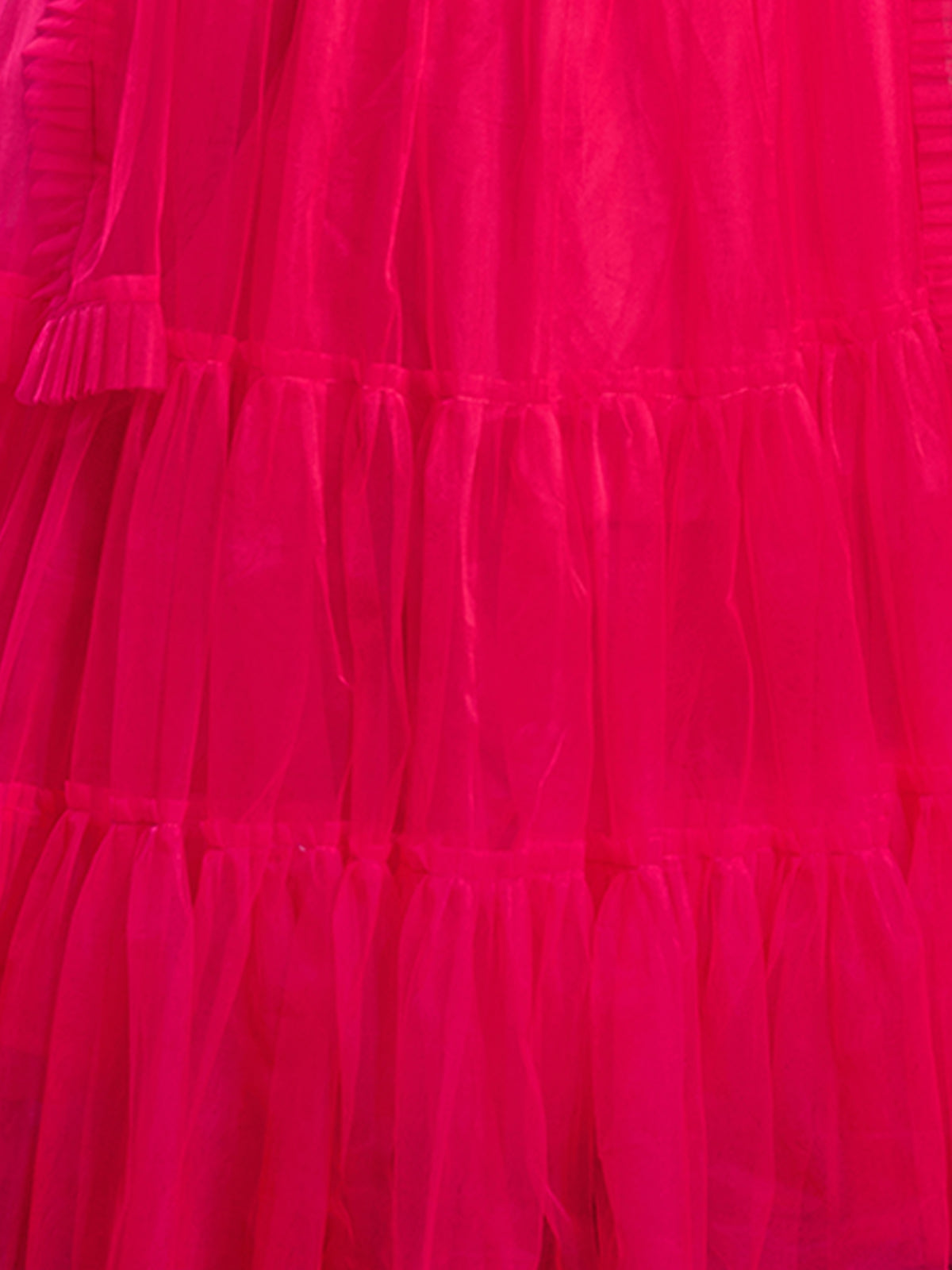 Pink Soft Net Solid Semi Stitched Lehenga Choli