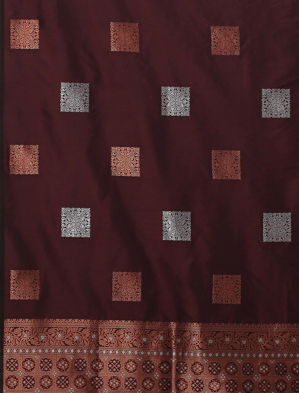 Preferable Wine Soft Silk Saree With Flamboyant Blouse Piece