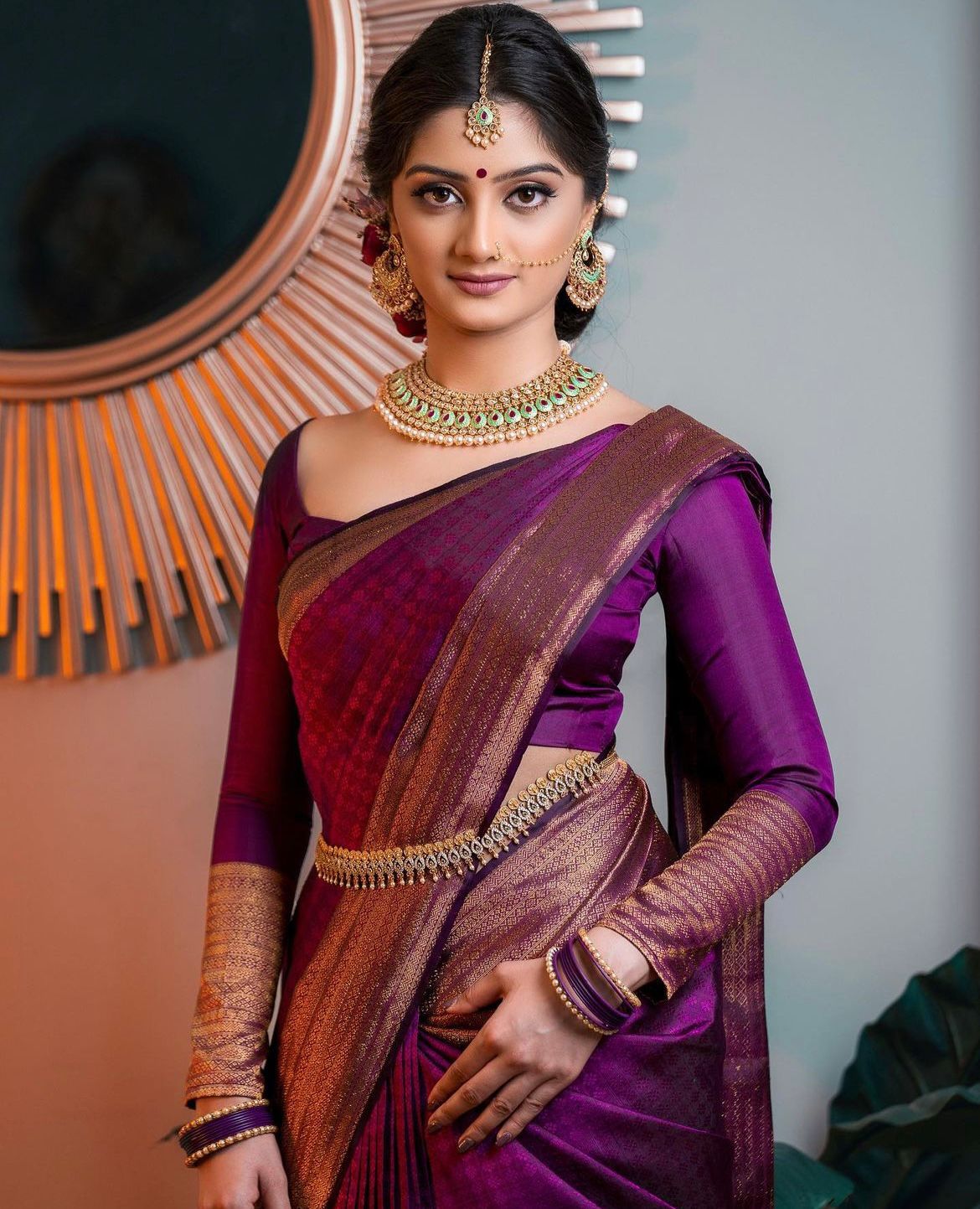 Stylish Purple Soft Silk Saree With Outstanding Blouse Piece