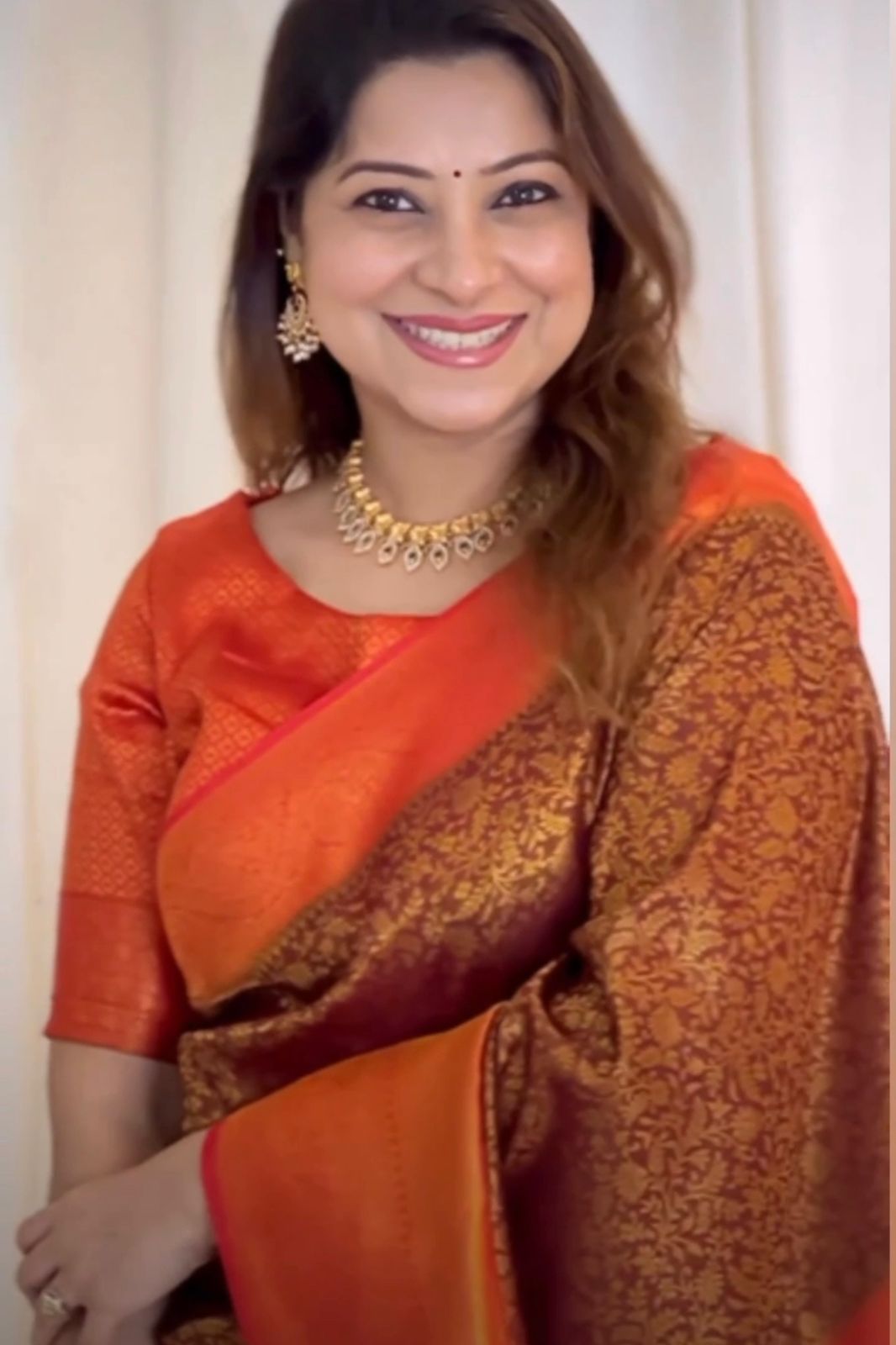 Transcendent Brown Soft Silk Saree With Incomparable Blouse Piece