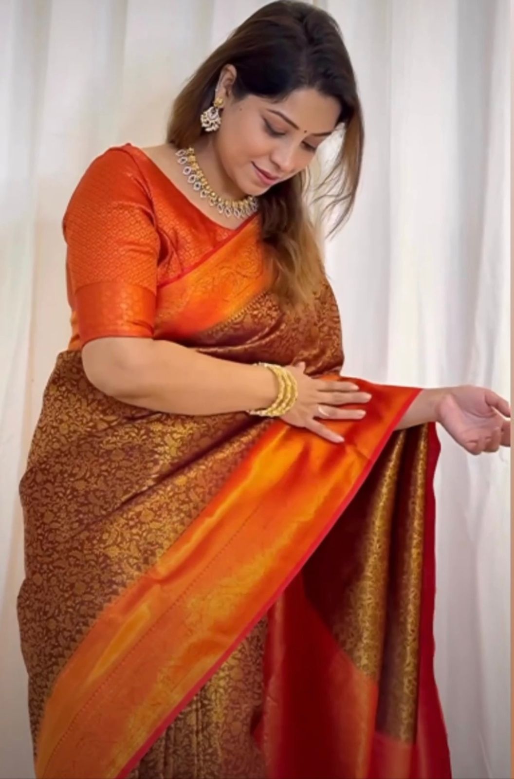 Transcendent Brown Soft Silk Saree With Incomparable Blouse Piece