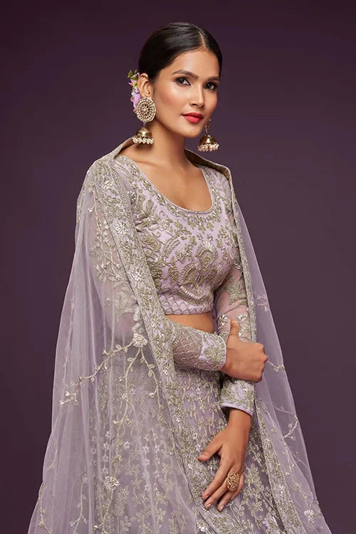 Dusky Orchid Lehenga Choli  Bridal Wear Collection