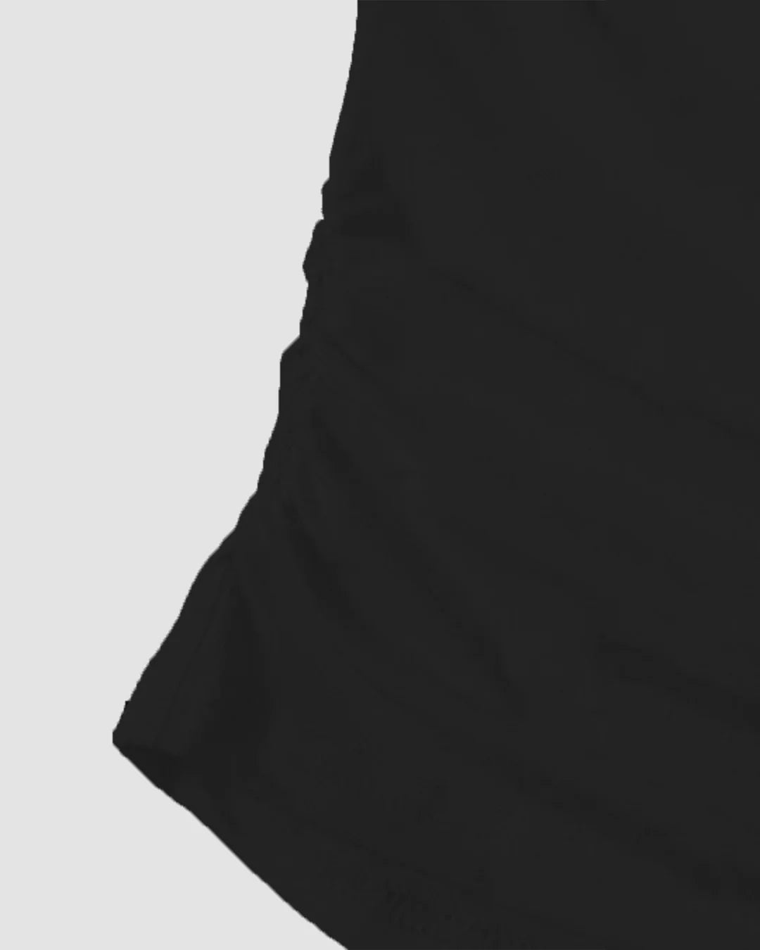 Black Off-Shoulder Ruched Fitted Top