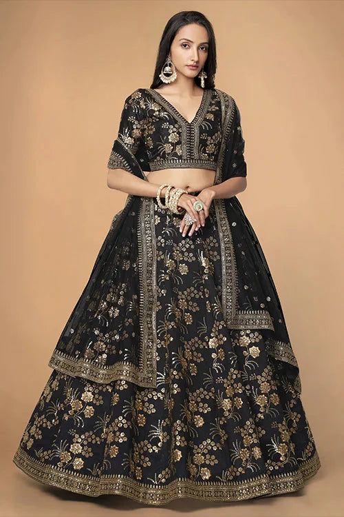 Buy Latest Black Lehenga Choli Online at Clothsvilla