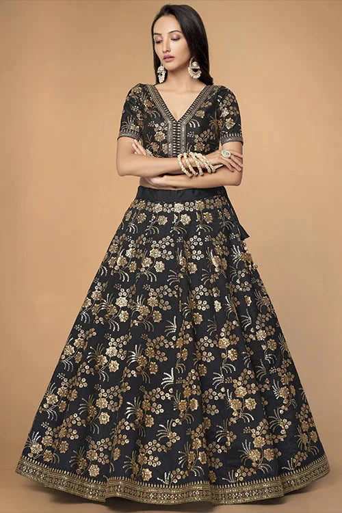Buy Latest Black Lehenga Choli Online at Clothsvilla