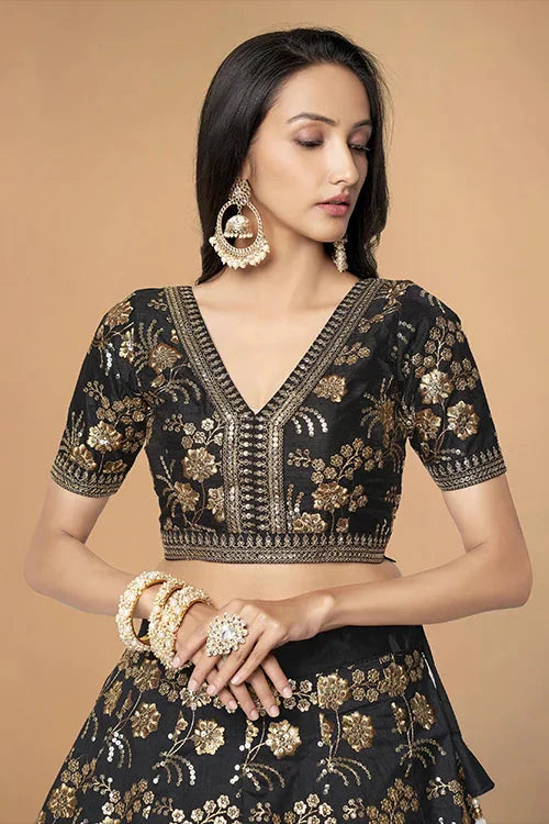 Buy Latest Black Lehenga Choli Online at Clothsvilla