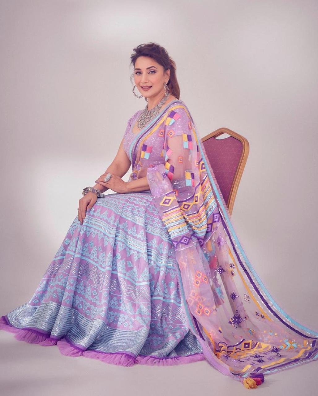 Purple Color Bollywood Lehenga Choli with Heavy Embroidery work