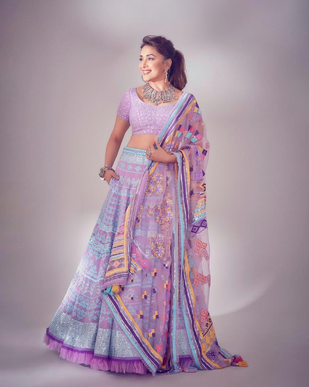 Purple Color Bollywood Lehenga Choli with Heavy Embroidery work