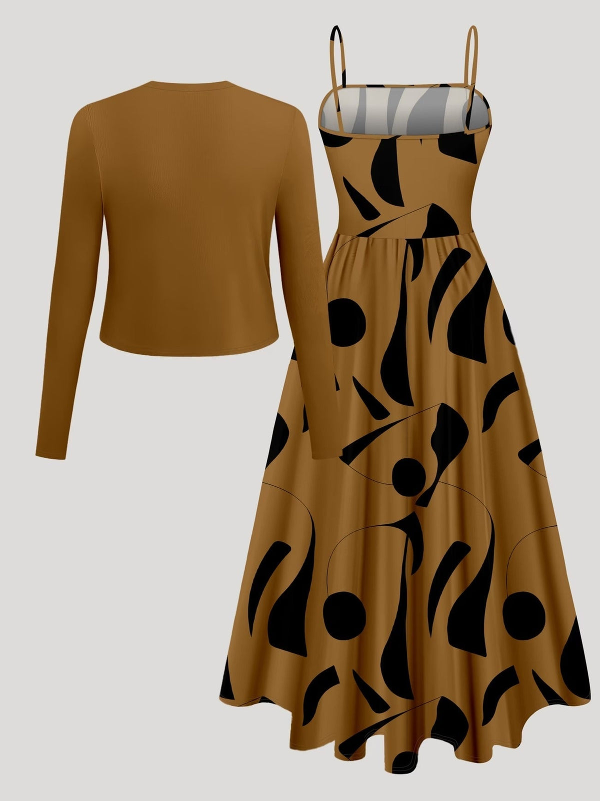 Women'S Tie Shirt Two-Piece