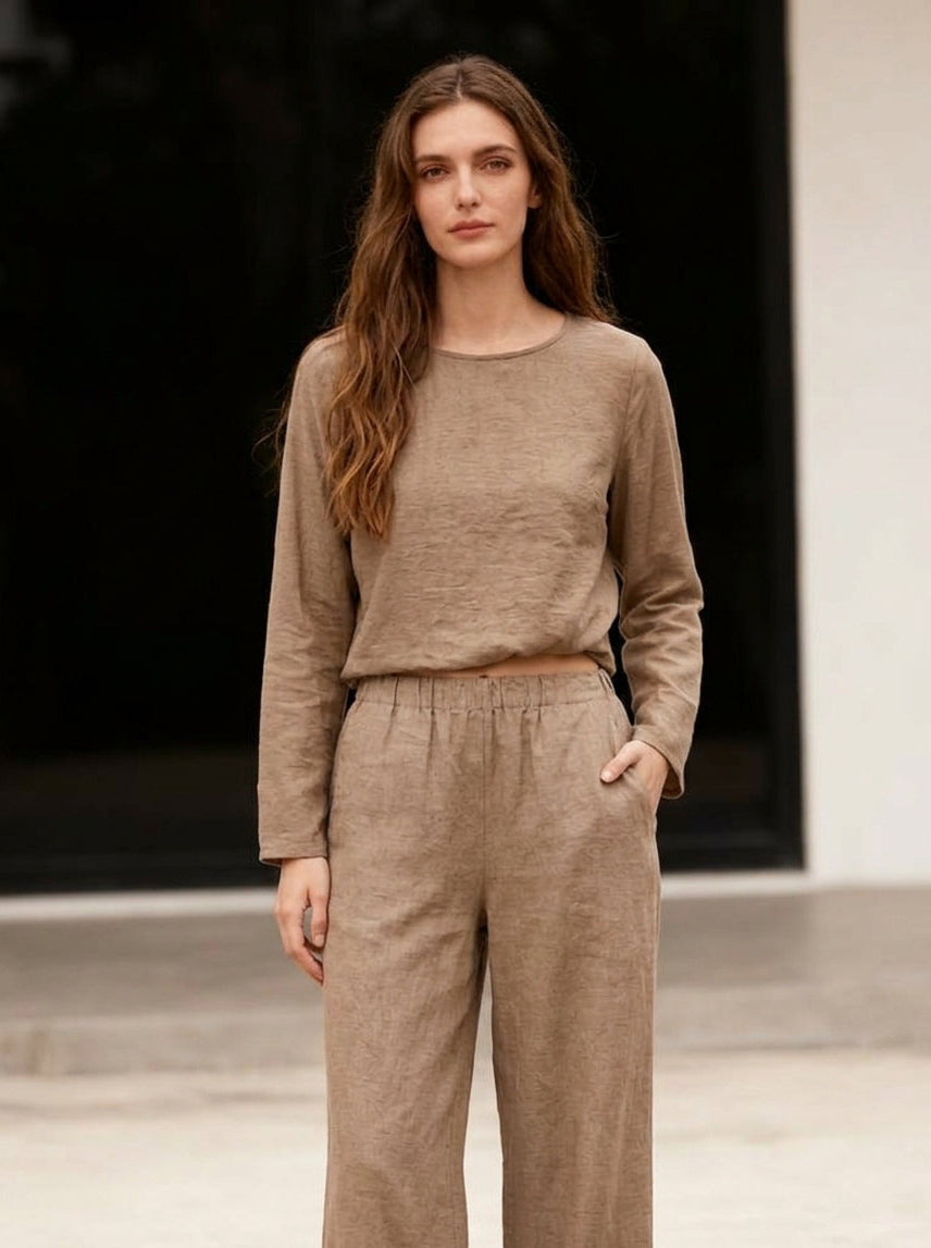 Elegant 3-Piece Co-Ord Set for Women – Cardigan, Top & Pants