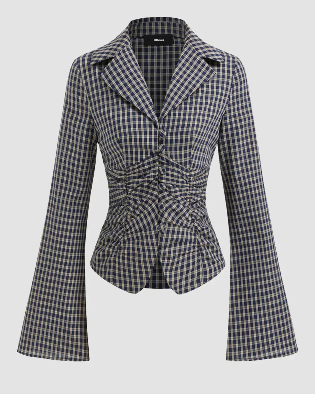 Checkered Full Sleeve Top for Women