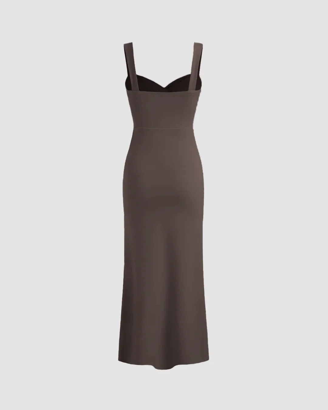 Coca V-Neck Fishtail Midi Dress