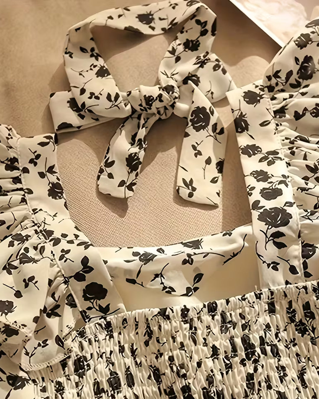 Coquette Ruffle Sleeve Floral Top