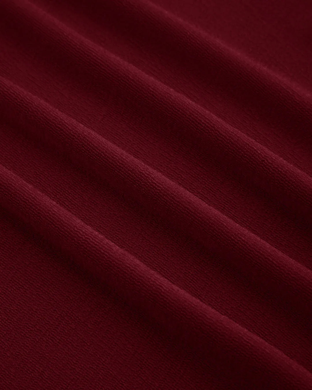 Cowl Neck Solid Ruched Long Sleeve Top In Maroon
