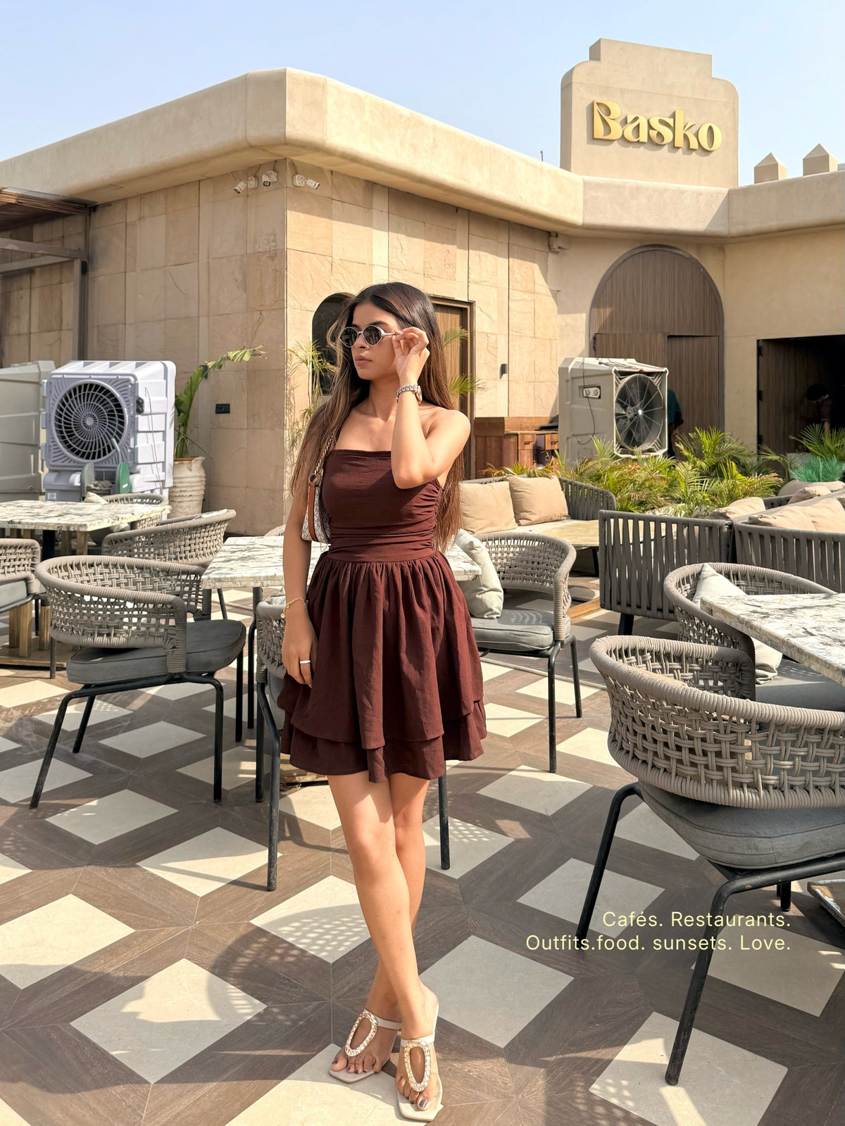 Tie Shoulder Layered Ruched Cami Dress In Maroon