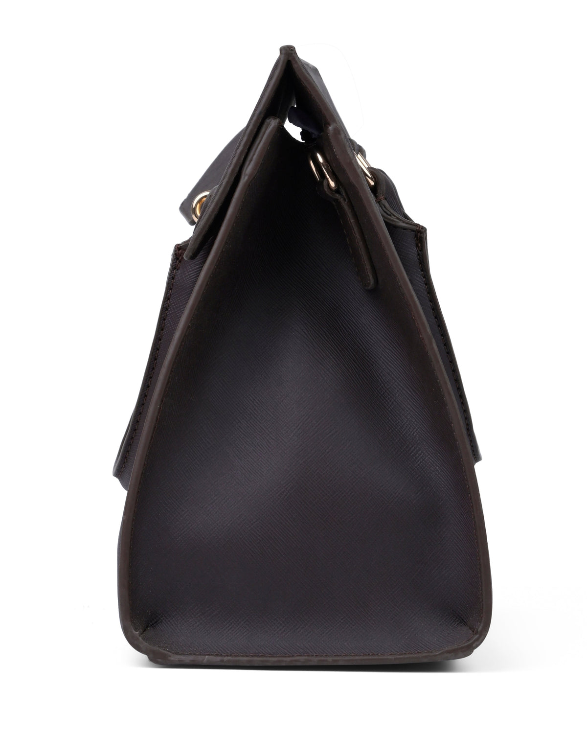 Fashion Buckle Strap Office Shoulder Bag in Cocoa Brown