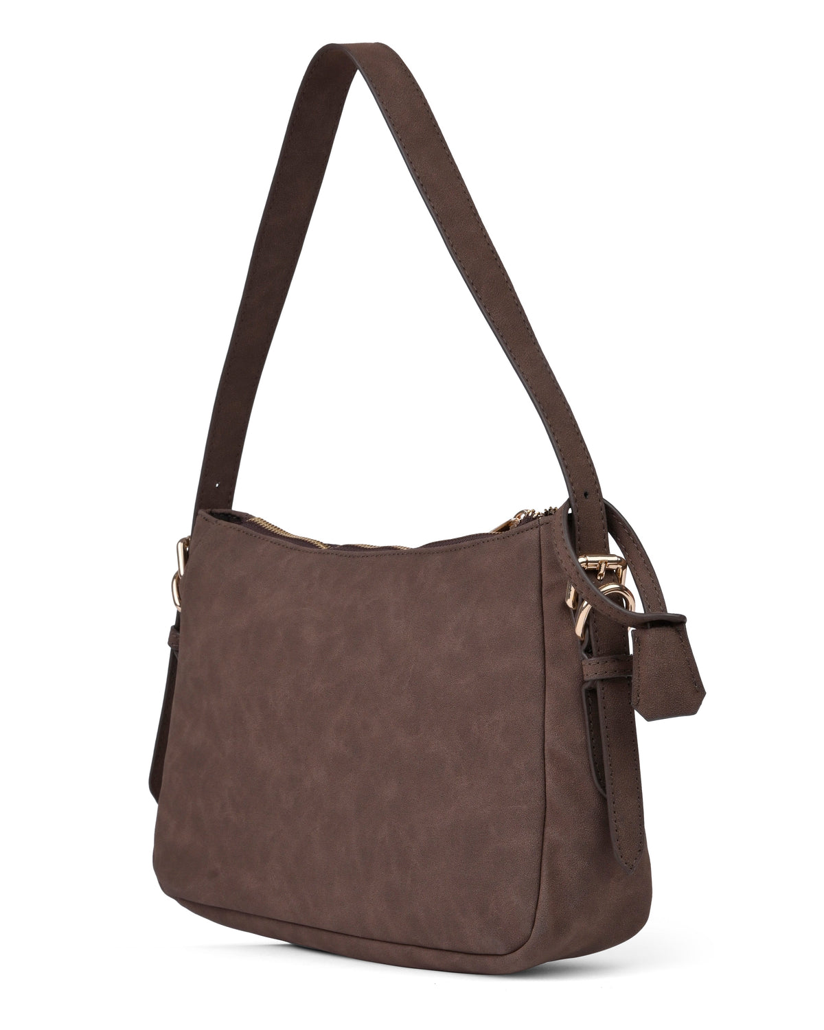Casual Luxe Hobo Style Shoulder Bag in Brown