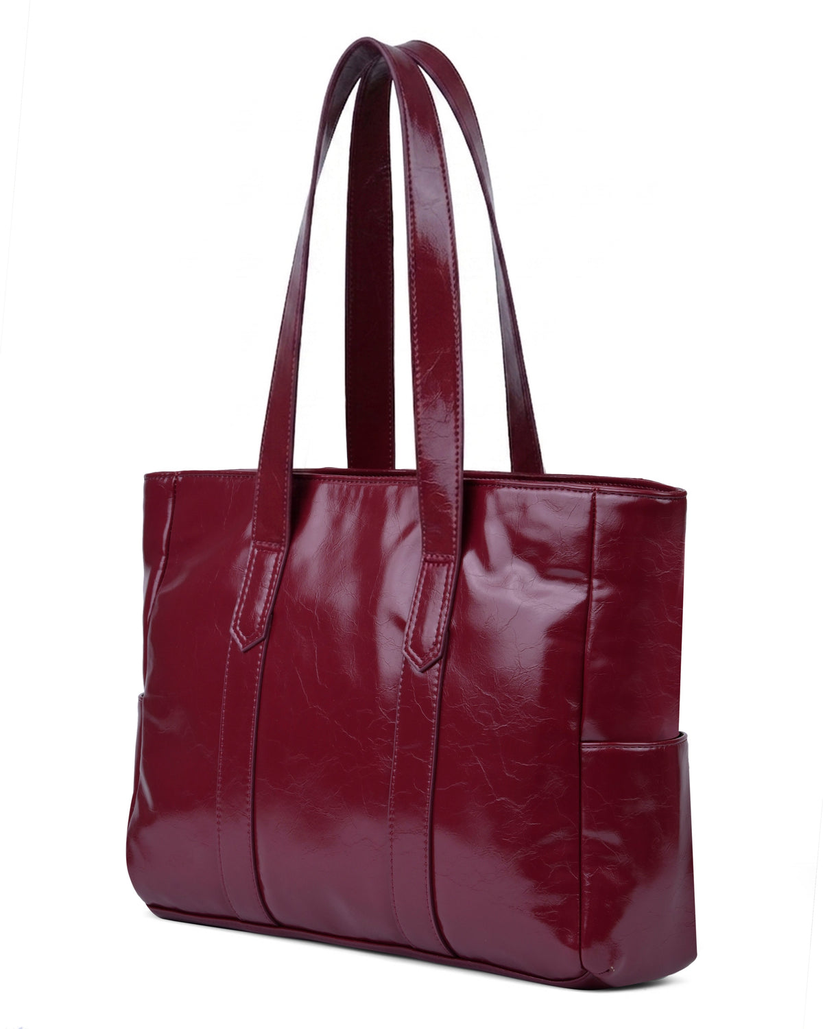 Versatile Large Capacity Tote Bag in Cherry Red