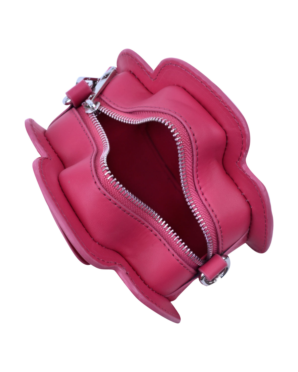 Floral Shape Mini Crossbody Sling Bag in Hot Pink
